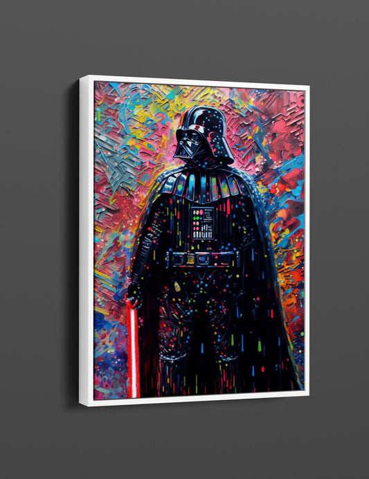 Darth Vader Painting Pop Art Canvas Wall Art, Darth Vader Oil Paint Printing, Darth Vader Art, Starwars Graffiti, Graffiti Wall Art - 16