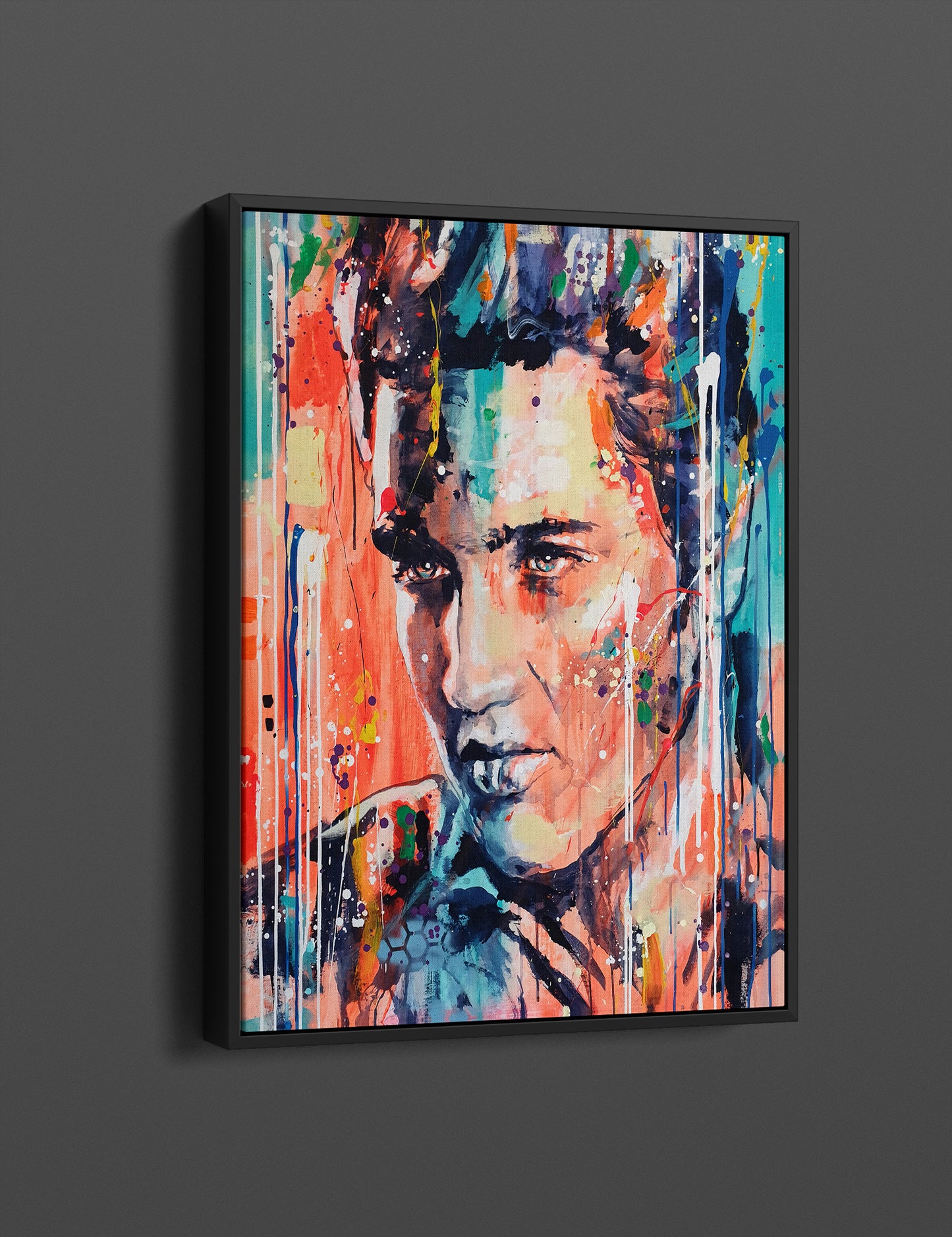 Elvis Presley Oil Painting Pop Art Canvas Print - Elvis Presley Pop Art Graffiti Wall Art, Pop Art Graffiti Home Decor, Pop Art Room Decor - 20