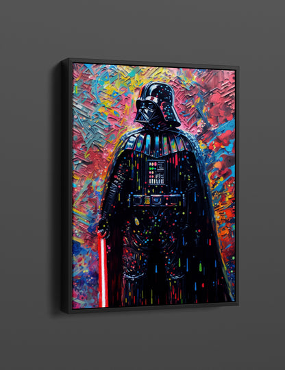 Darth Vader Painting Pop Art Canvas Wall Art, Darth Vader Oil Paint Printing, Darth Vader Art, Starwars Graffiti, Graffiti Wall Art - 16