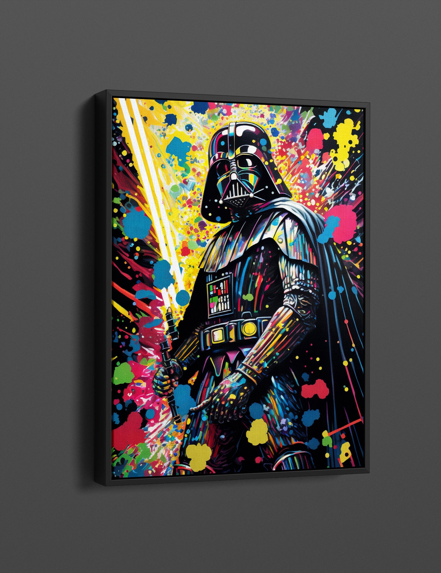 Darth Vader Painting Pop Art Canvas Wall Art, Darth Vader Oil Paint Printing, Darth Vader Art, Starwars Graffiti, Graffiti Wall Art - 17