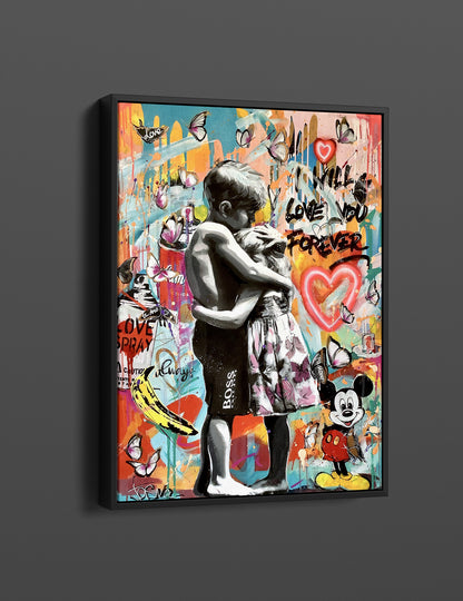 Banksy I Will Love You Forever Banksy Inspired Artwork Graffiti Wall Art Street Art Canvas Pop Art Wall Art - 49