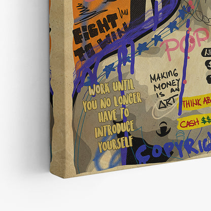 Banksy Graffiti David Canvas Wall Art, Luxury Painting Fashion Prints, David Pop art - 52