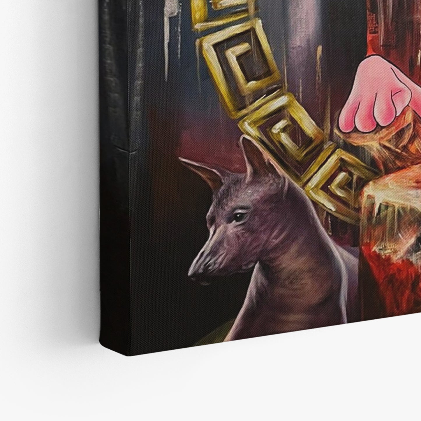 Big Boss Pink Panther Graffiti Pop Art Canvas Wall Art, Banksy Graffiti Pop Art - 336
