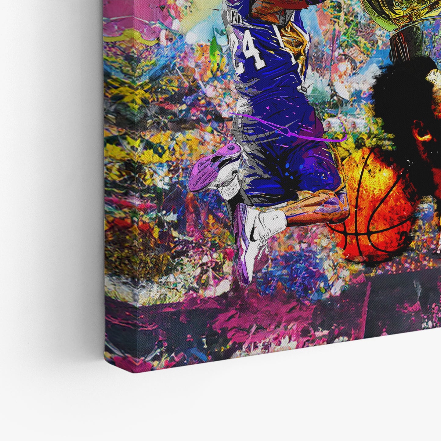 Banksy Panoramic  Style Kobe Graffiti Pop Art, Champ Kobe Bryant, Kobe Bryant All Time Pop Art - 187