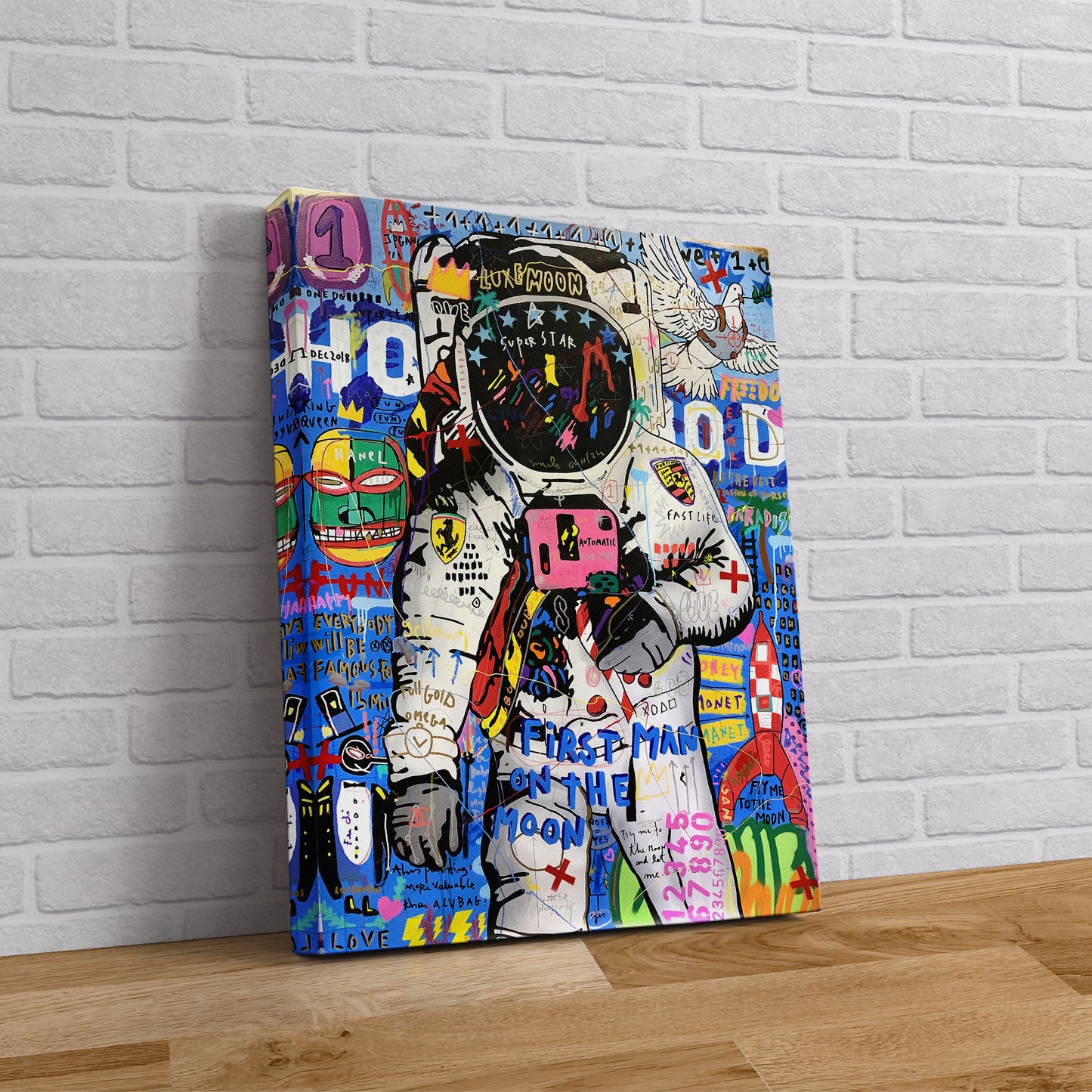Banksy Astronaut Pop Art Canvas Wall art