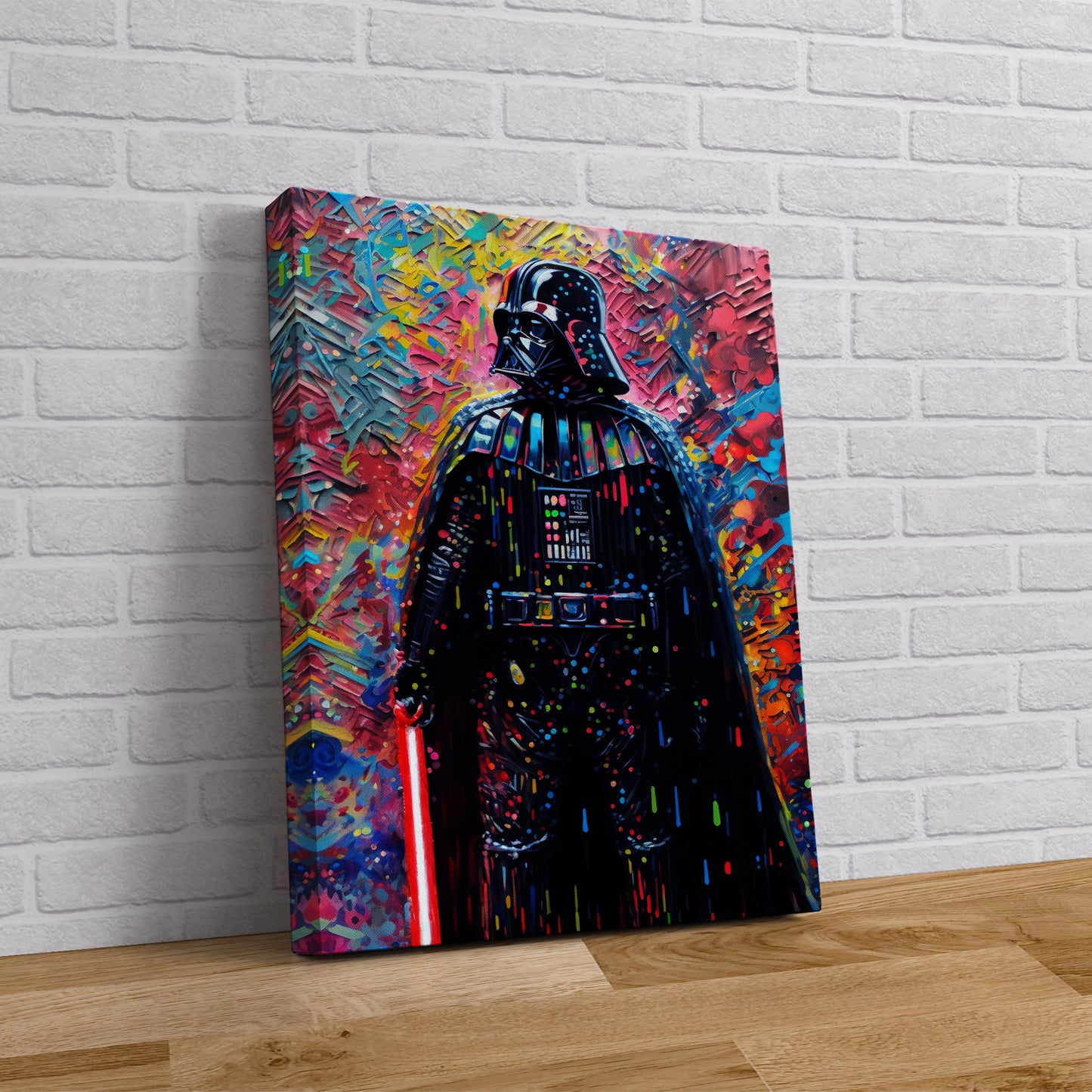 Darth Vader Painting Pop Art Canvas Wall Art, Darth Vader Oil Paint Printing, Darth Vader Art, Starwars Graffiti, Graffiti Wall Art - 16