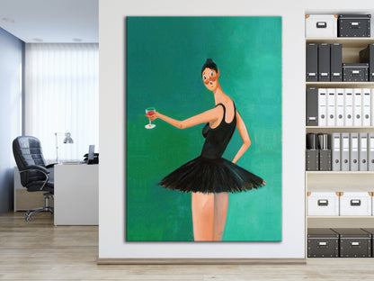 Kanye West Canvas Wall Art - Runaway Beautiful Dark Twisted Fantasy Ballerina Fine Art - PPL9