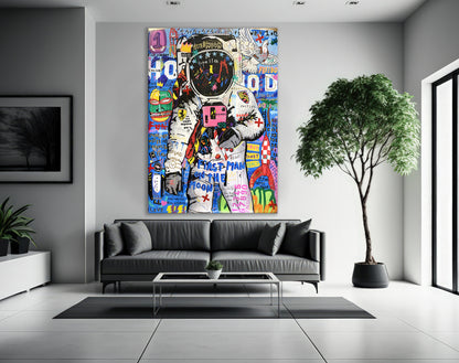 Banksy Astronaut Pop Art Canvas Wall art