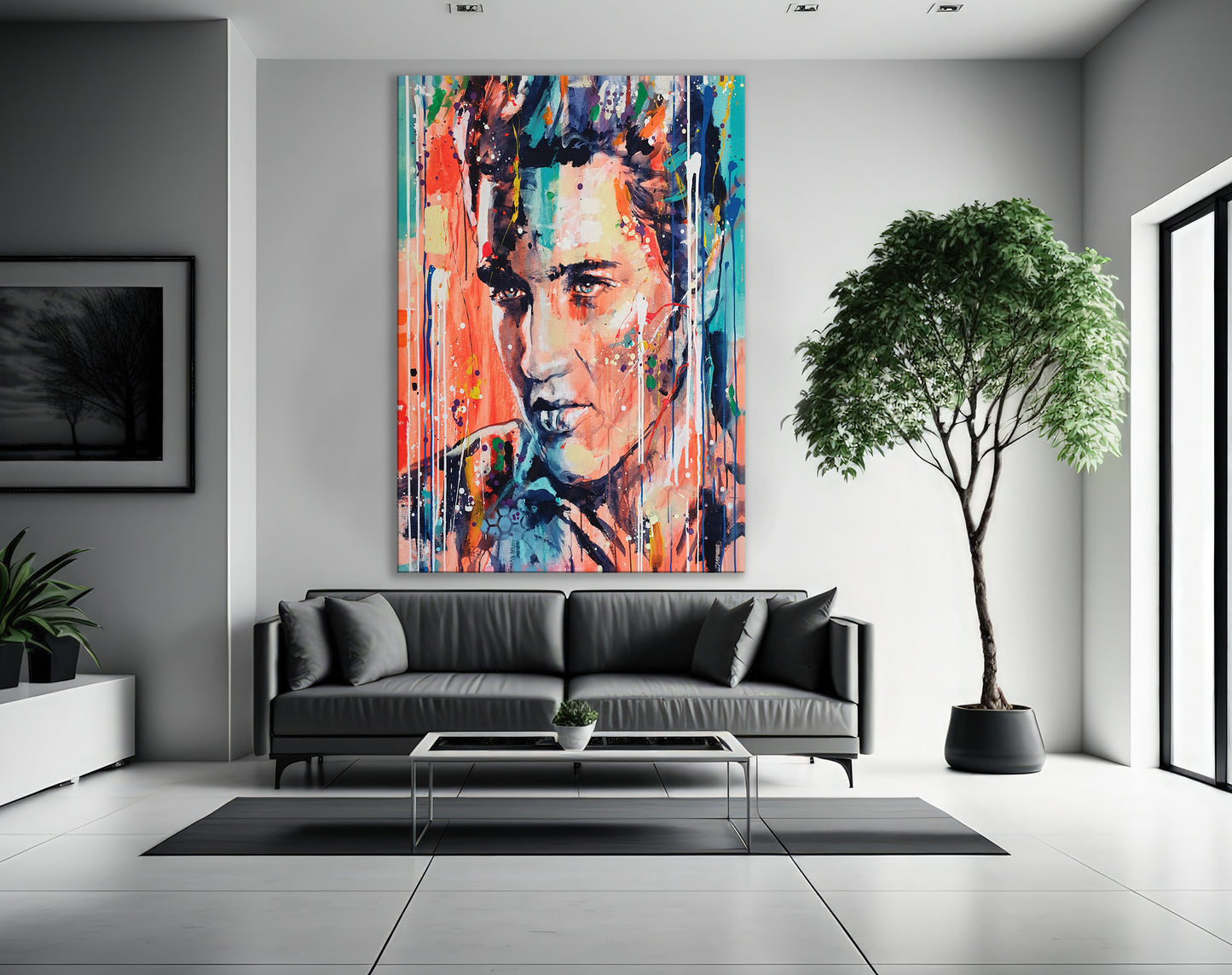 Elvis Presley Oil Painting Pop Art Canvas Print - Elvis Presley Pop Art Graffiti Wall Art, Pop Art Graffiti Home Decor, Pop Art Room Decor - 20