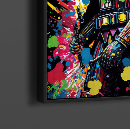 Darth Vader Painting Pop Art Canvas Wall Art, Darth Vader Oil Paint Printing, Darth Vader Art, Starwars Graffiti, Graffiti Wall Art - 17