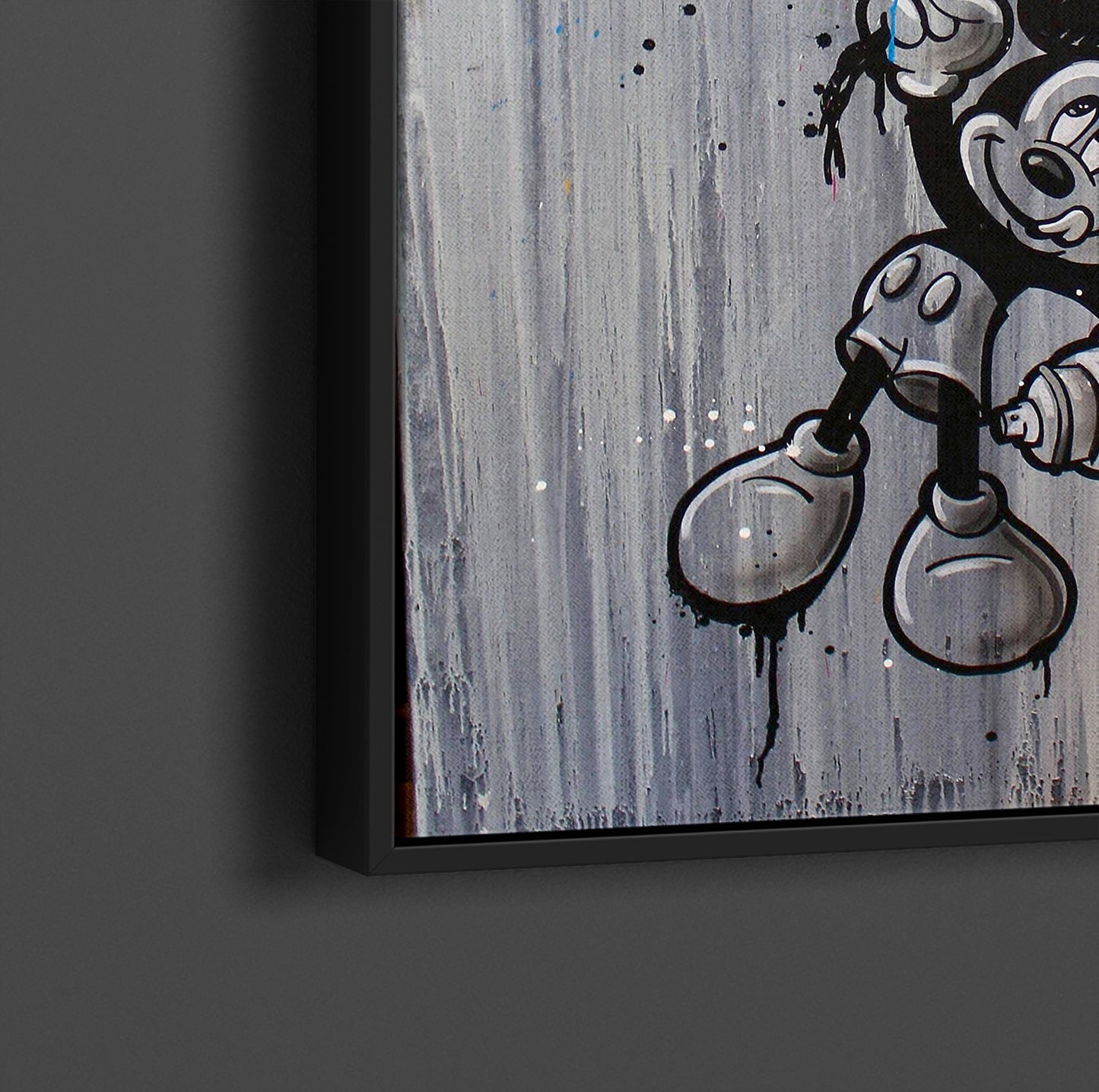 Abstract Mickey Balloon Mouse Canvas Wall Decor, Banksy Poster, Mickey Mouse Art - 81