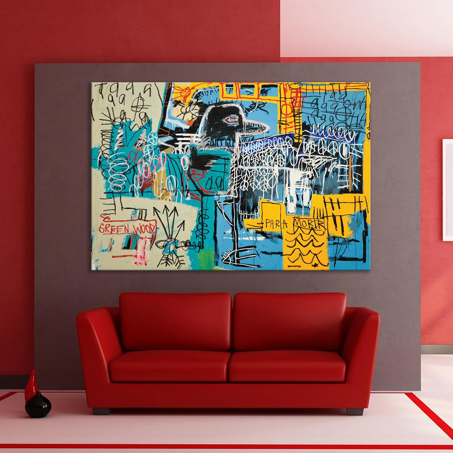 Basquiat Bird Wall Art Print, The Strokes Album Cover, Jean Basquiat Canvas Print - 185