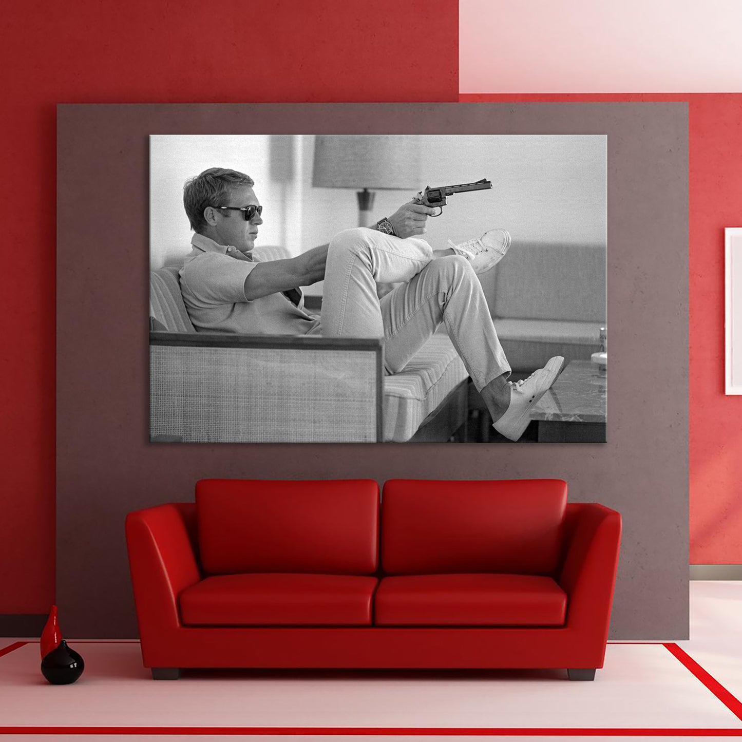 Steve McQueen Canvas Wall Art, Steve McQueen Print - PPL-96