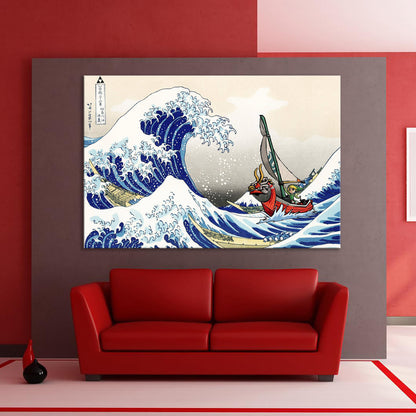 The Great Wave Zelda, The Legend of Zelda Windwaker, Kanagawa - PPL-56