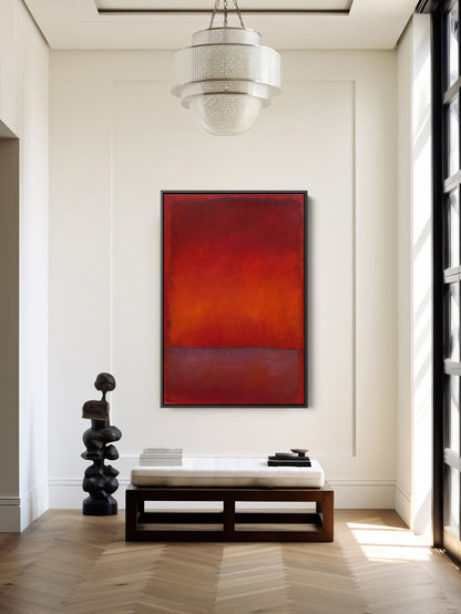 Mark Rothko Red Abstract Canvas Wall Art Reproduction, Rothko Reproduction - PPL25