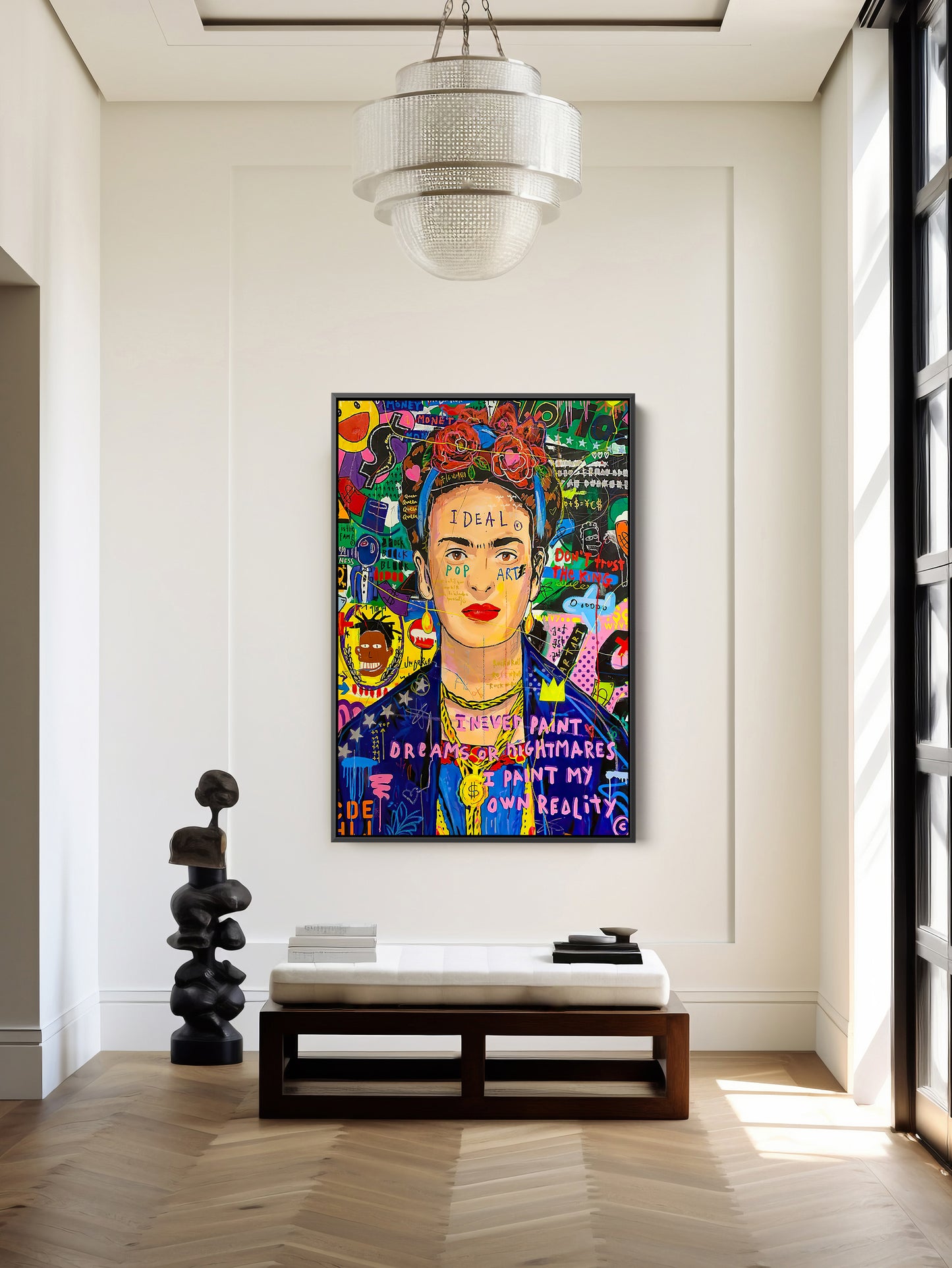 Frida Kahlo Pop Art Oil Painting Graffiti Wall Art - Pop 022