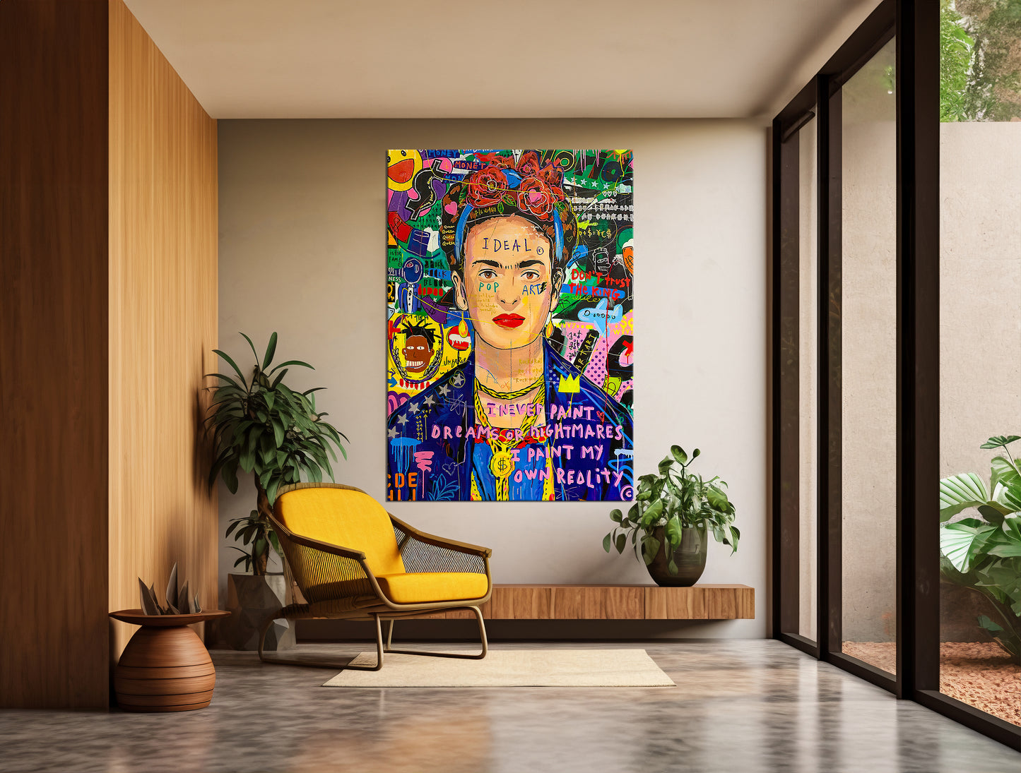 Frida Kahlo Pop Art Oil Painting Graffiti Wall Art - Pop 022