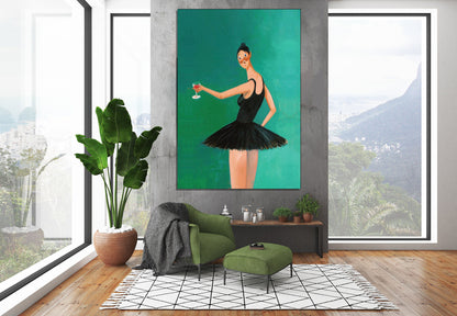 Kanye West Canvas Wall Art - Runaway Beautiful Dark Twisted Fantasy Ballerina Fine Art - PPL9