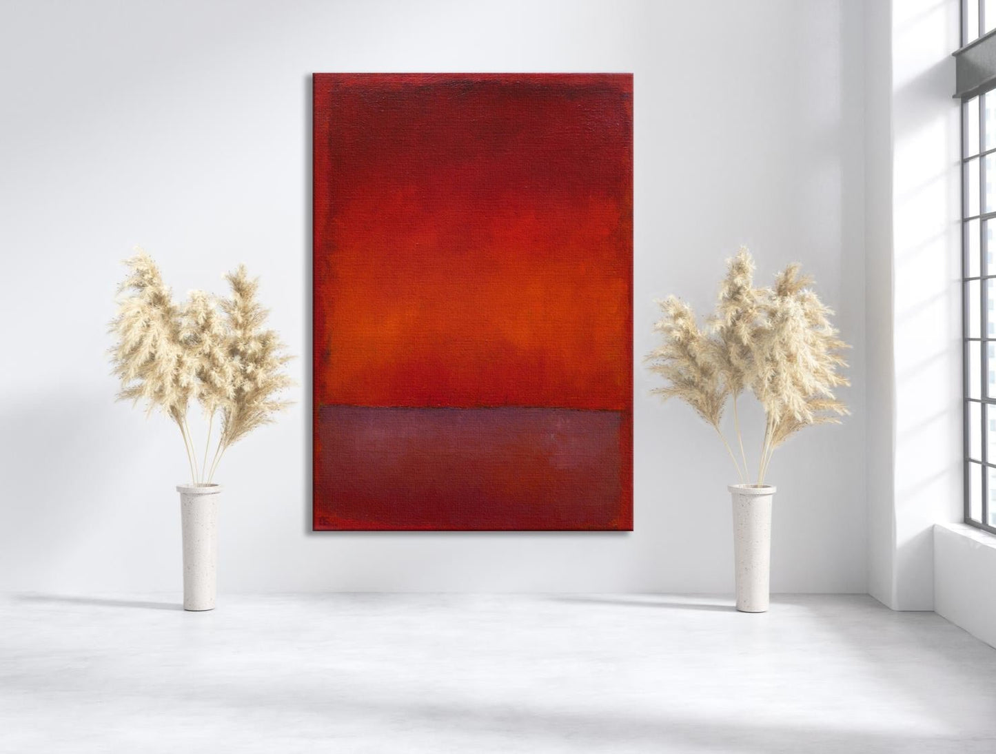 Mark Rothko Pink and White Abstract Wall Art Reproduction, Rothko Reproduction, Abstract Canvas Wall Art, Modern Art Expressionism Painting