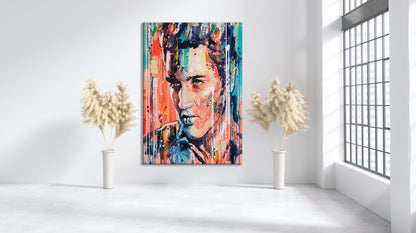 Elvis Presley Oil Painting Pop Art Canvas Print - Elvis Presley Pop Art Graffiti Wall Art, Pop Art Graffiti Home Decor, Pop Art Room Decor - 20