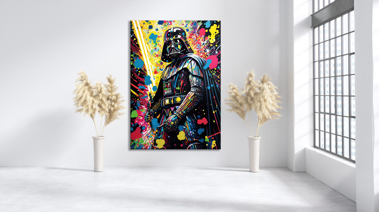 Darth Vader Painting Pop Art Canvas Wall Art, Darth Vader Oil Paint Printing, Darth Vader Art, Starwars Graffiti, Graffiti Wall Art - 17