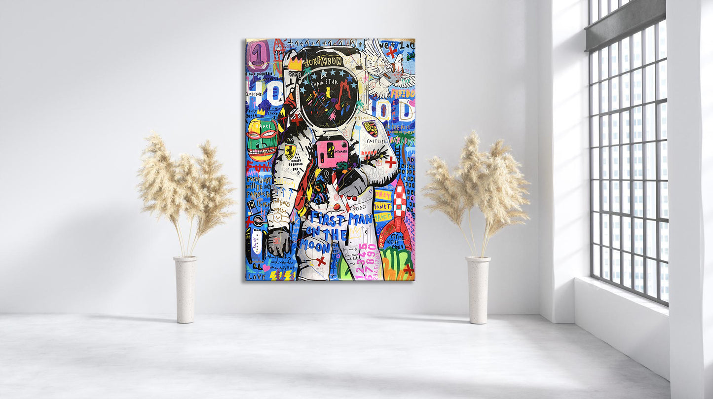 Banksy Astronaut Pop Art Canvas Wall art