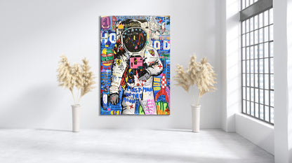 Banksy Astronaut Pop Art Canvas Wall art
