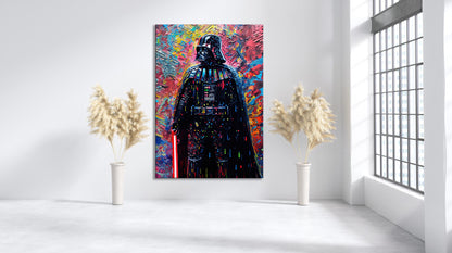 Darth Vader Painting Pop Art Canvas Wall Art, Darth Vader Oil Paint Printing, Darth Vader Art, Starwars Graffiti, Graffiti Wall Art - 16