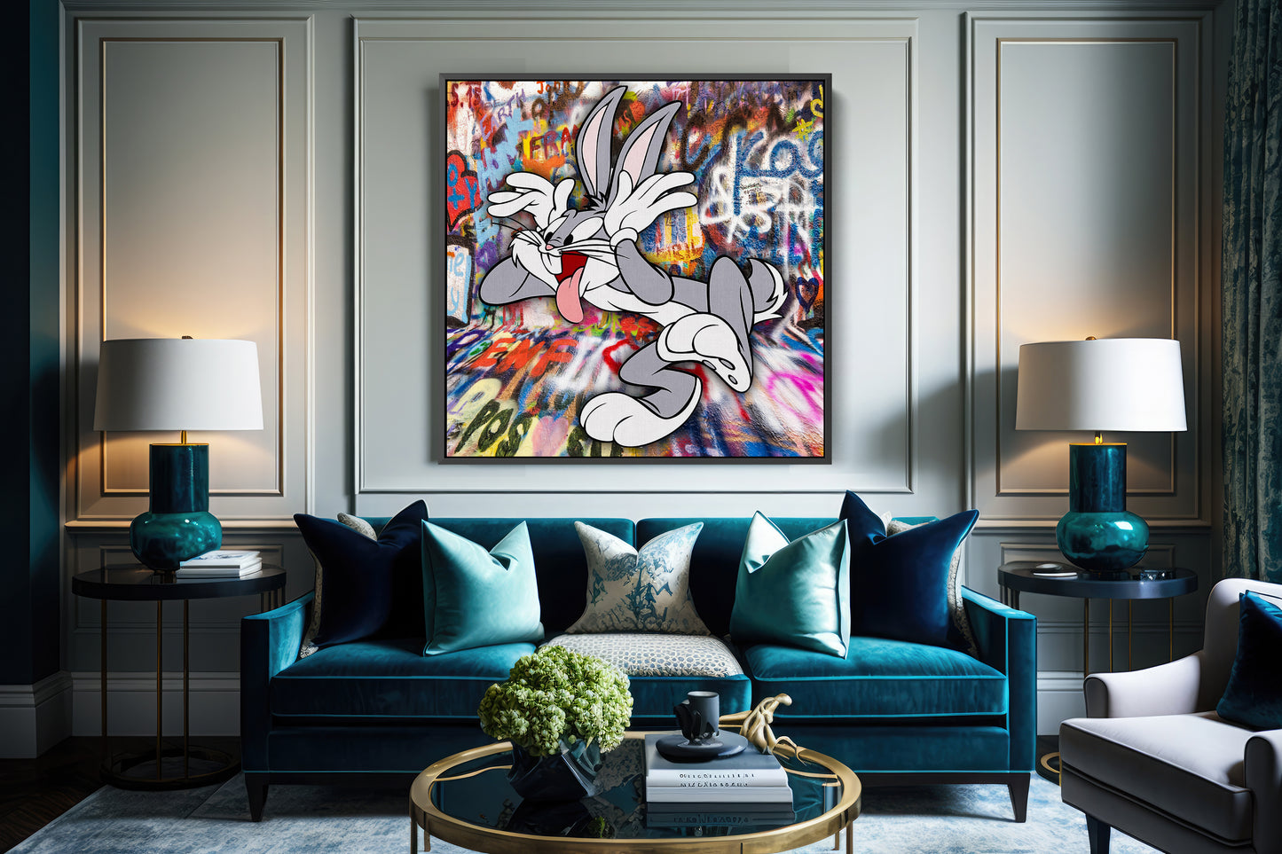 Bugs Pop Art Canvas Print, Luxury Painting Fashion Prints - 113