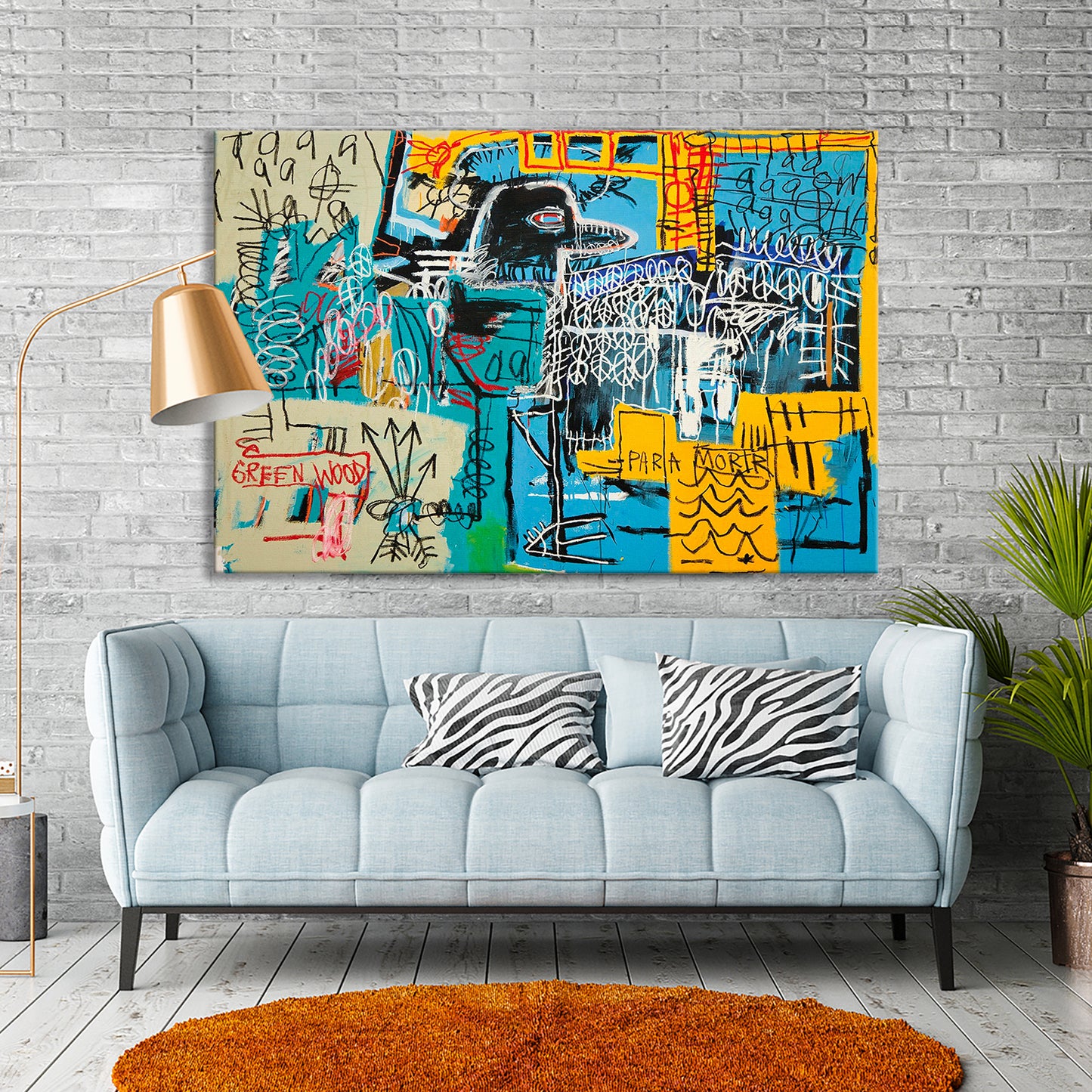 Basquiat Bird Wall Art Print, The Strokes Album Cover, Jean Basquiat Canvas Print - 185