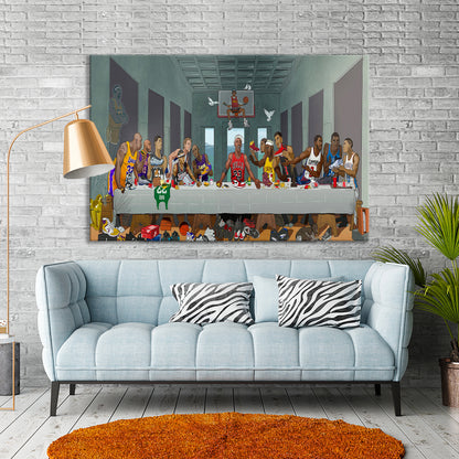 Last Supper NBA Basketball Legends Canvas | NBA Sport Decor - PPL-146