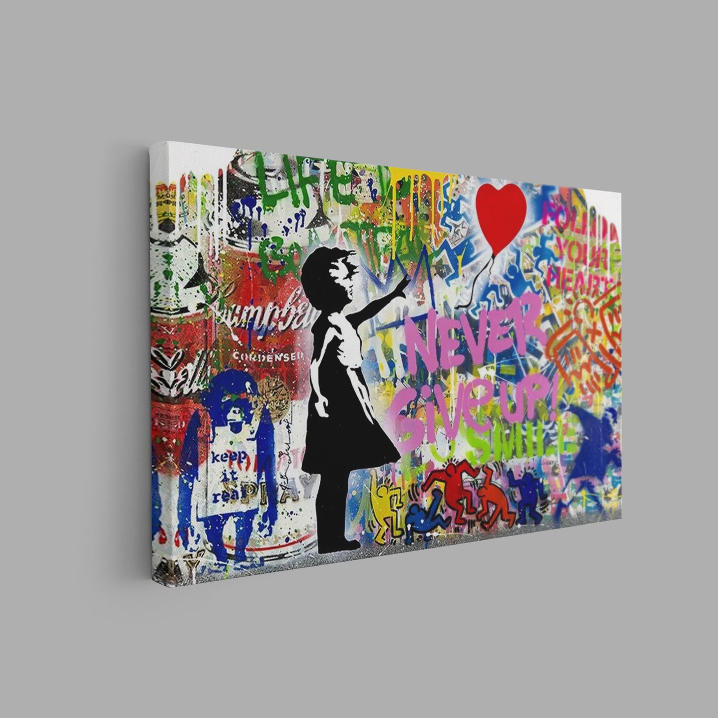 Banksy Balloon Girl Pop Art Print Brainwash Canvas Print Modern Wall Art Urban Graffiti - 232