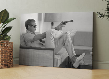 Steve McQueen Canvas Wall Art, Steve McQueen Print - PPL-96