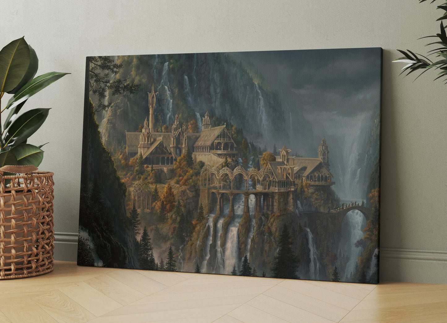 Rivendel Canvas Wall Art, Fantasy Movie Canvas, Fantasy Wall Art - PPL127