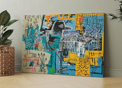 Basquiat Bird Wall Art Print, The Strokes Album Cover, Jean Basquiat Canvas Print - 185