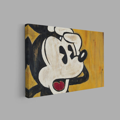 Mickey Mouse Vintage Canvas Wall Art, Mickey Pop Art Canvas - PPL-60