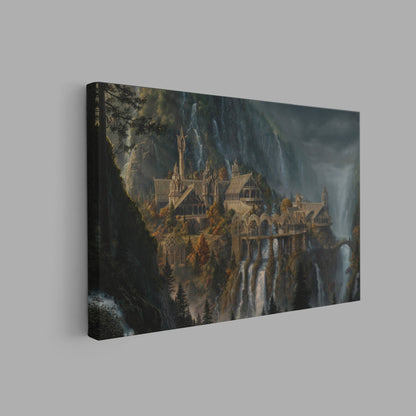 Rivendel Canvas Wall Art, Fantasy Movie Canvas, Fantasy Wall Art - PPL127