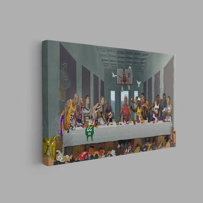 Last Supper NBA Basketball Legends Canvas | NBA Sport Decor - PPL-146