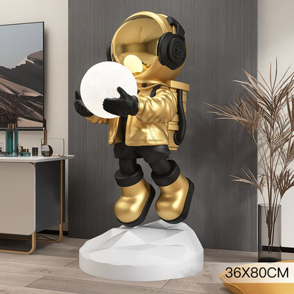 Astronaut Living Room Large Floor Ornament Entrance Light, Astronaut interior room Decor