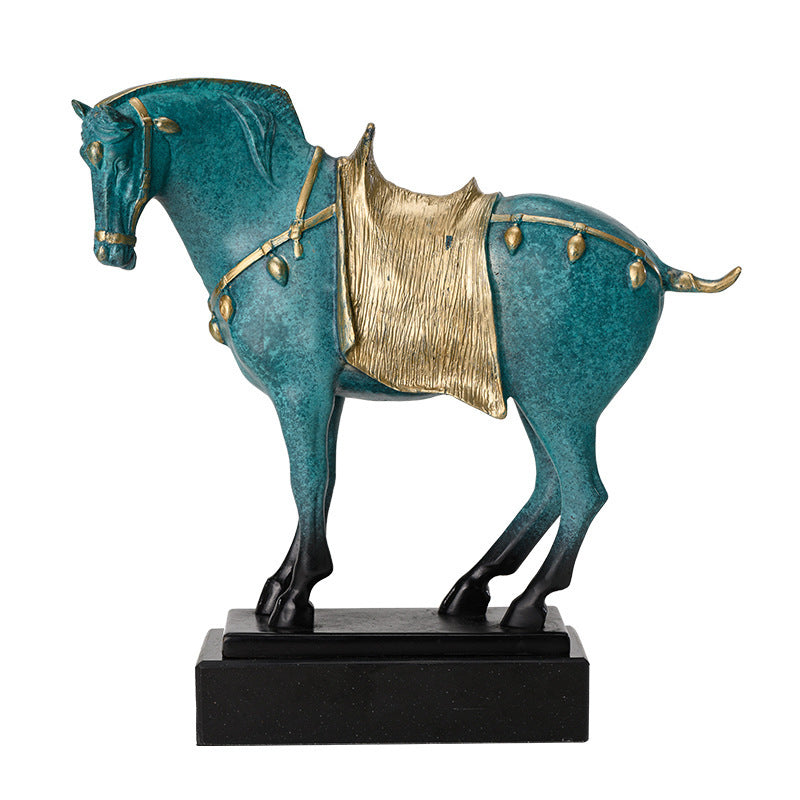 Pure Copper Horse Decoration, Copper Horse Sculpture, Luxury interior room decor