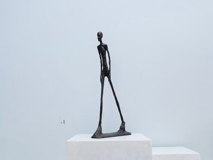 Long Legs Man Minimalist Bronze Sculpture Light Luxury Furnishings Hotel Living Room Decoration