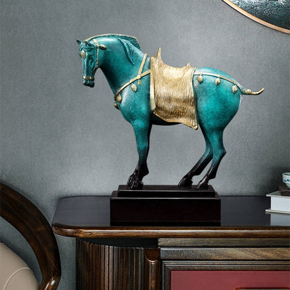 Pure Copper Horse Decoration, Copper Horse Sculpture, Luxury interior room decor