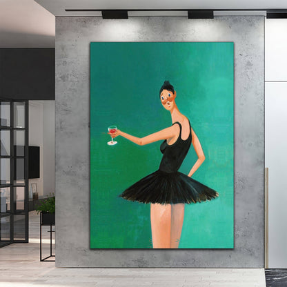 Kanye West Canvas Wall Art - Runaway Beautiful Dark Twisted Fantasy Ballerina Fine Art - PPL9