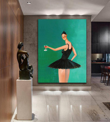 Kanye West Canvas Wall Art - Runaway Beautiful Dark Twisted Fantasy Ballerina Fine Art - PPL9