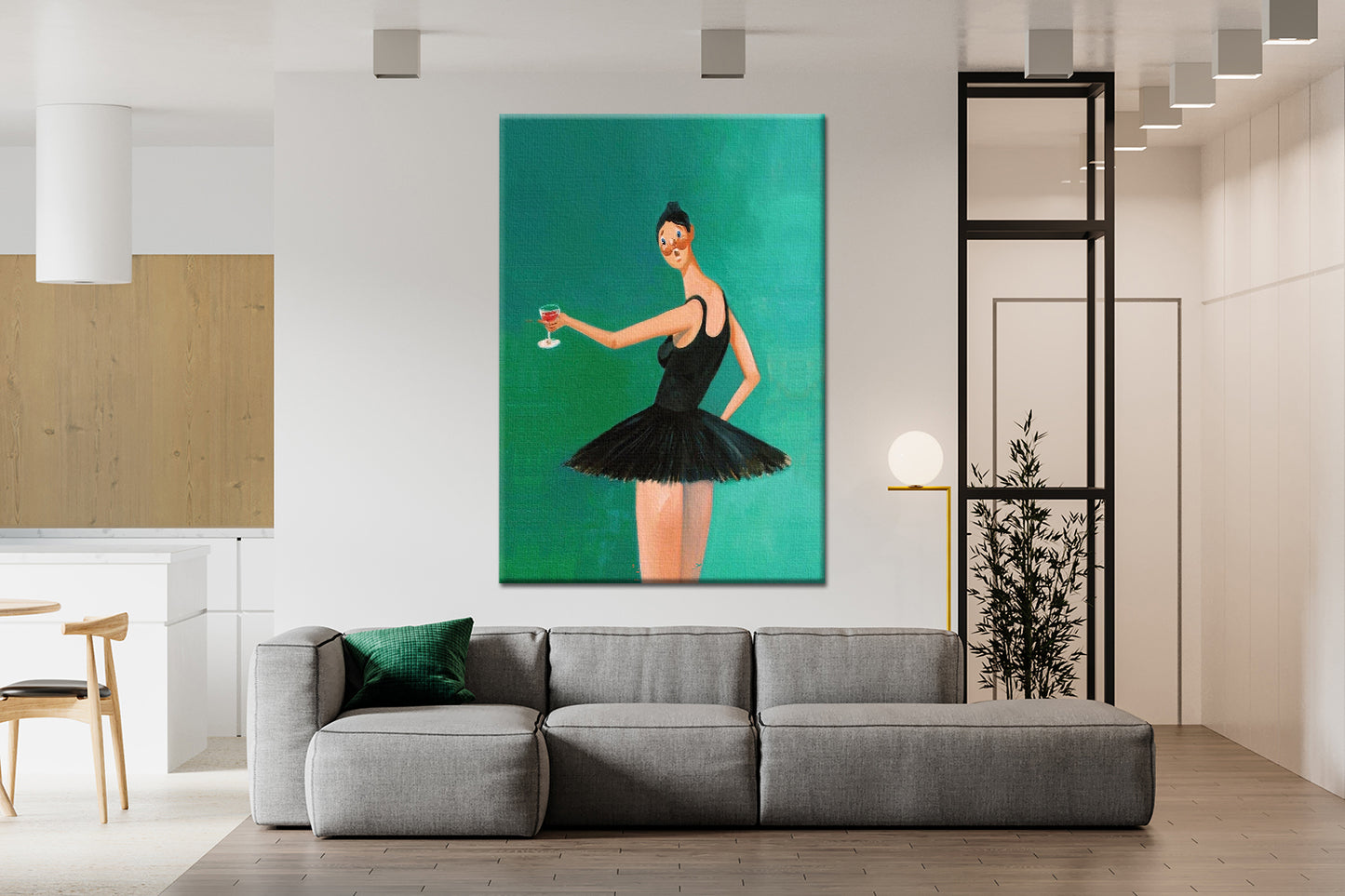 Kanye West Canvas Wall Art - Runaway Beautiful Dark Twisted Fantasy Ballerina Fine Art - PPL9