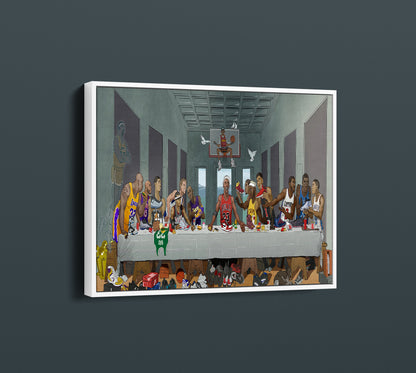 Last Supper NBA Basketball Legends Canvas | NBA Sport Decor - PPL-146