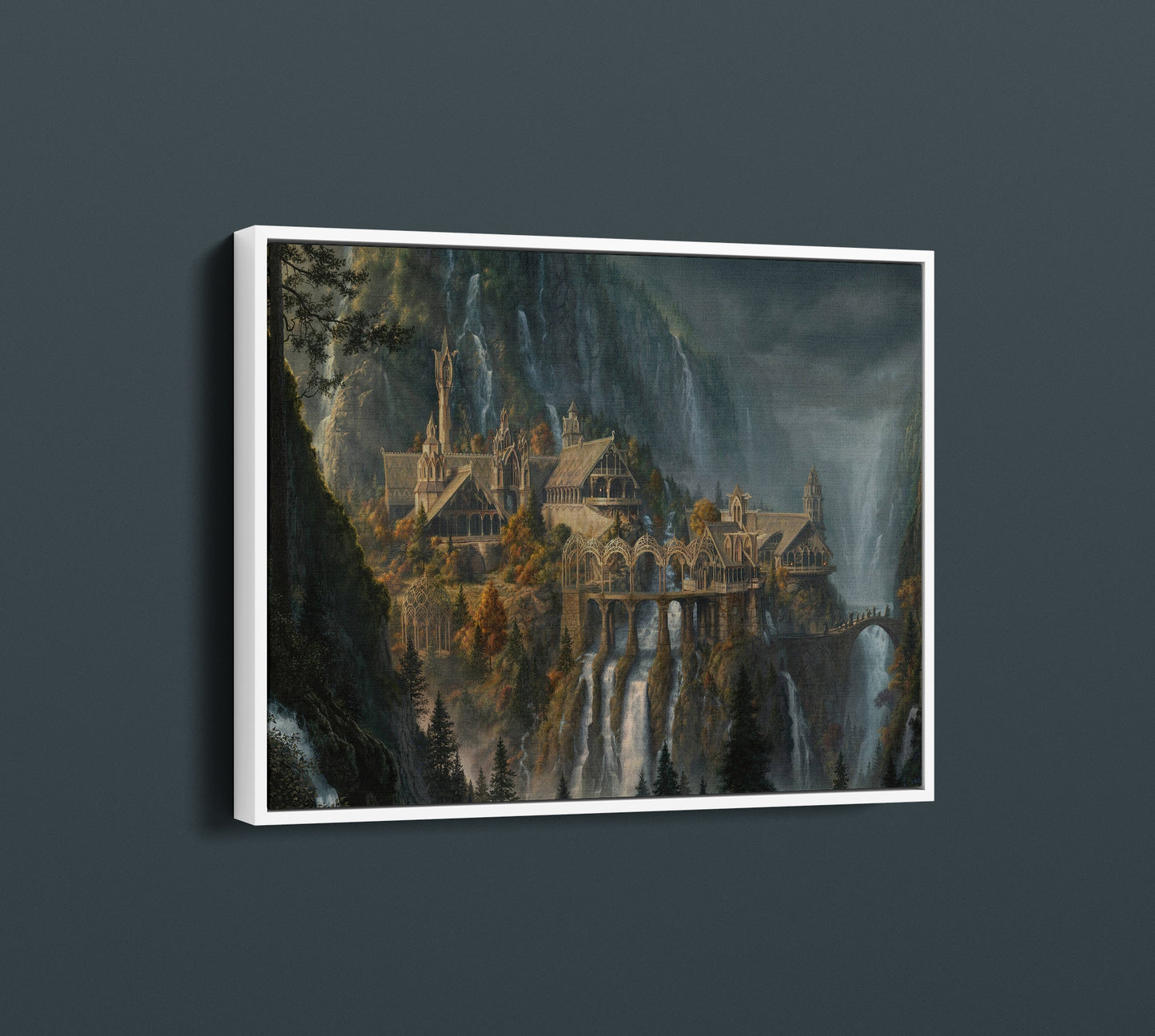 Rivendel Canvas Wall Art, Fantasy Movie Canvas, Fantasy Wall Art - PPL127