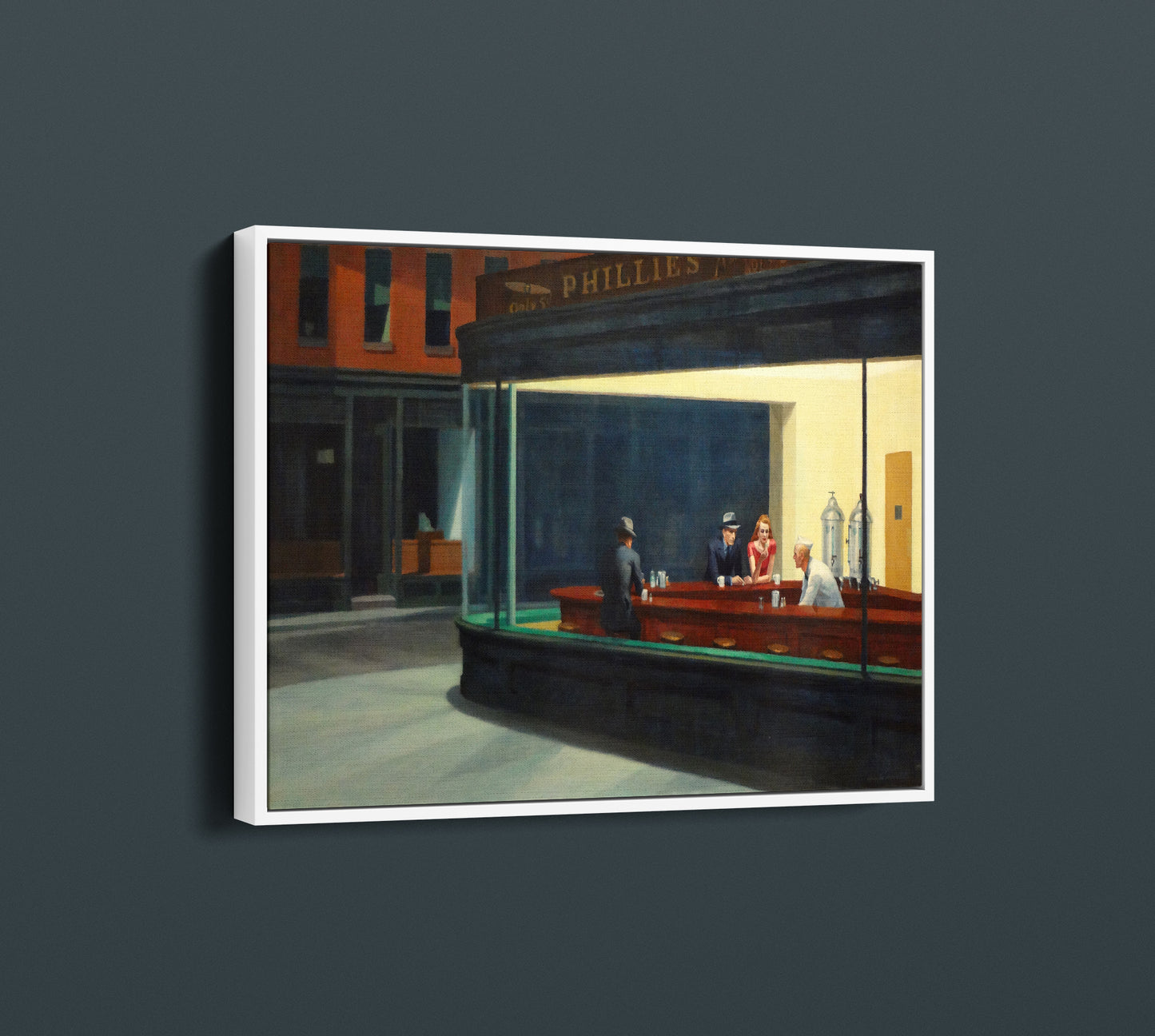 Edward Hopper Nighthawks 1942 Canvas Art Print, Edward Hopper Art - PPL55