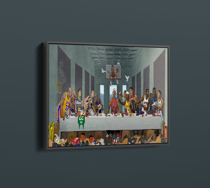 Last Supper NBA Basketball Legends Canvas | NBA Sport Decor - PPL-146