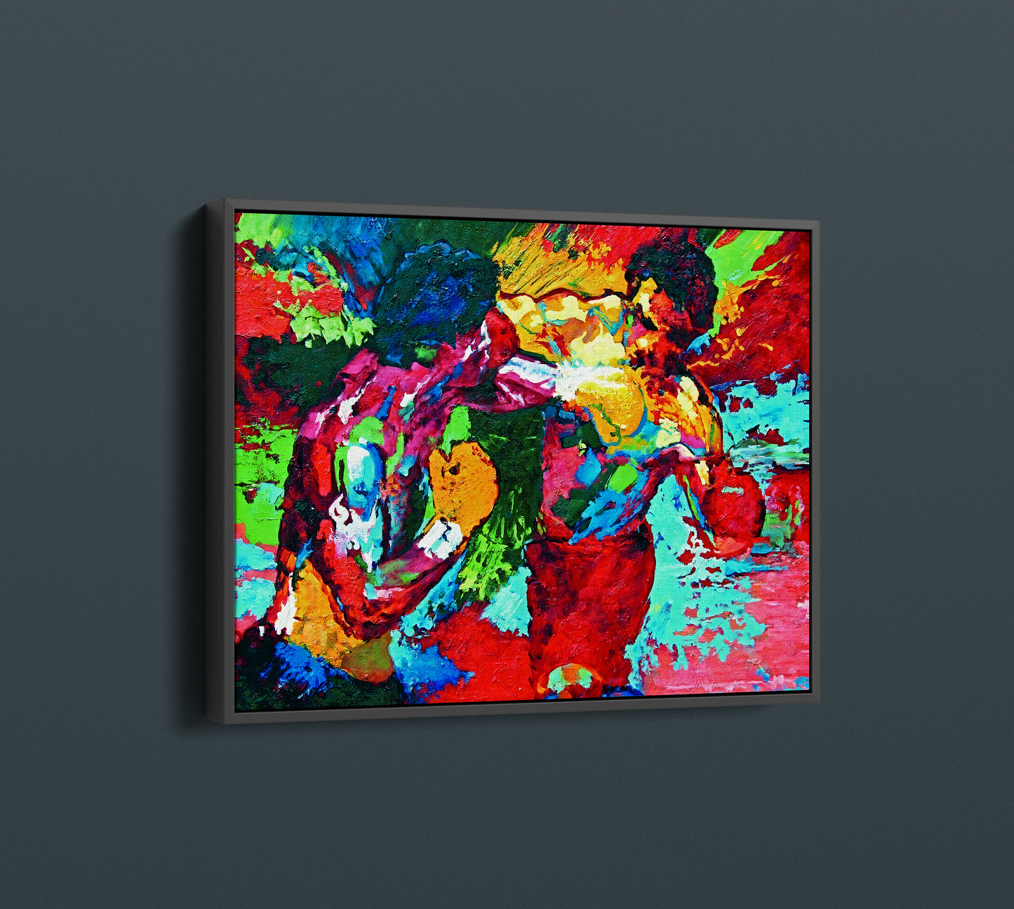 Rocky Balboa and Apollo Creed Boxing Match, Leroy Neiman Art - PPL-147